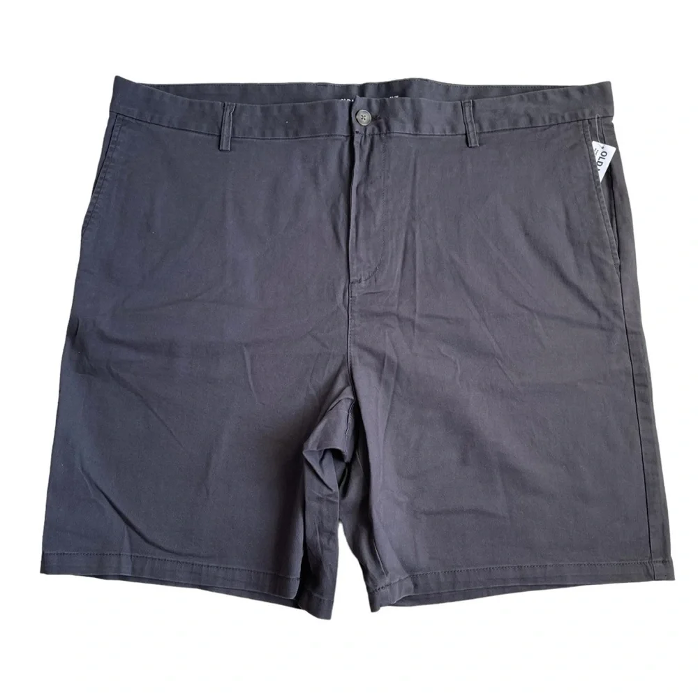 Old Navy Men’s Slim Built-in Flex Rotation Chino Shorts Size 46 Dark Gray